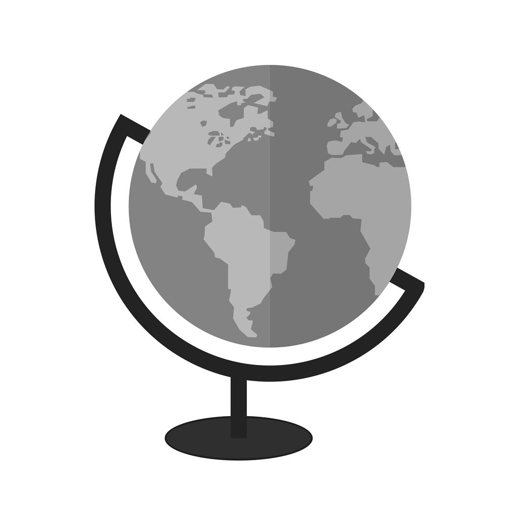 Globe Greyscale Icon