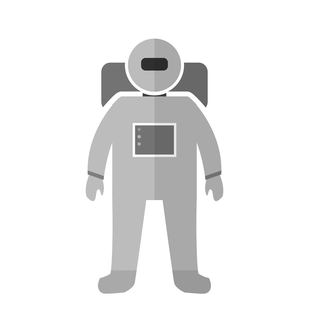 Space Man I Greyscale Icon