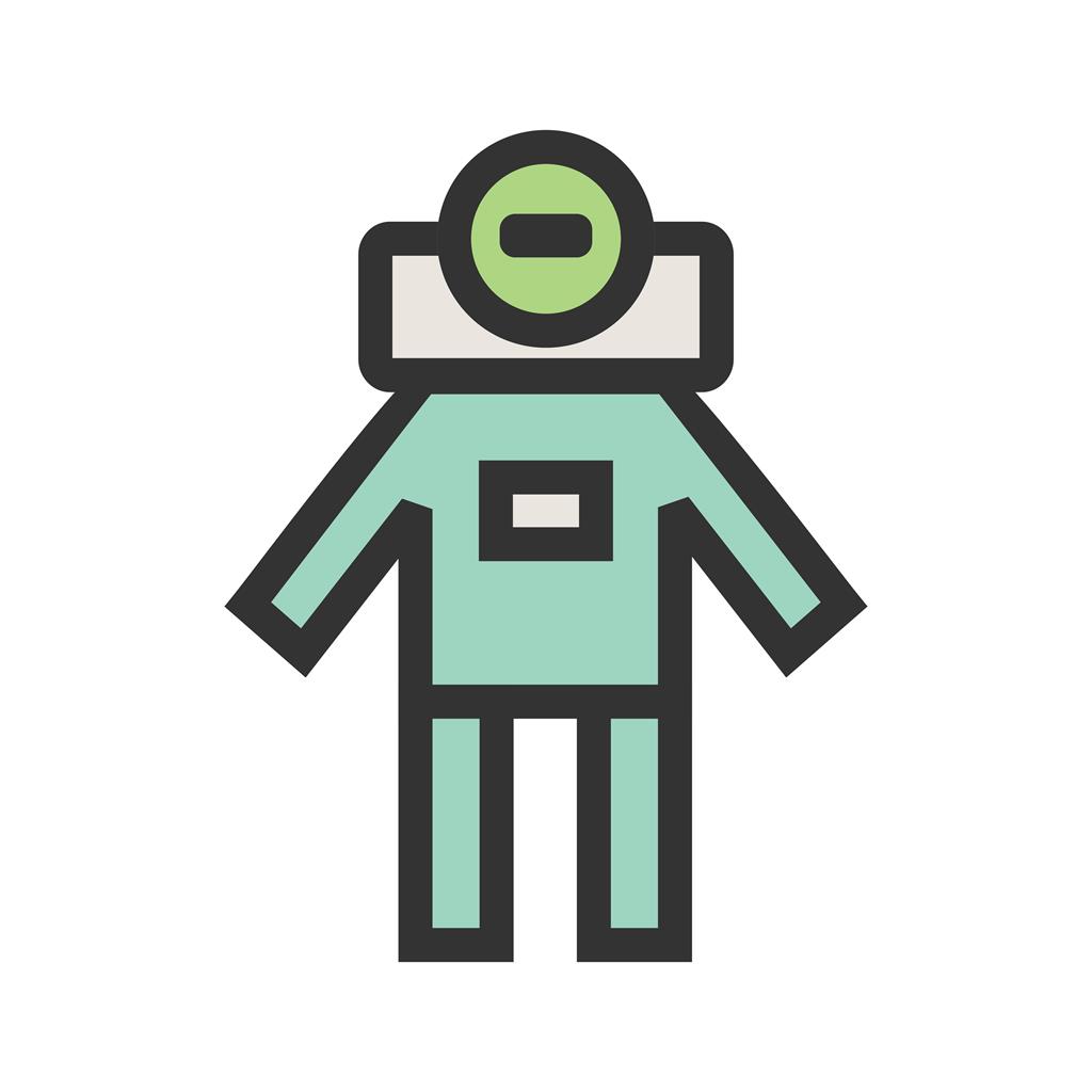 Space Man I Line Filled Icon