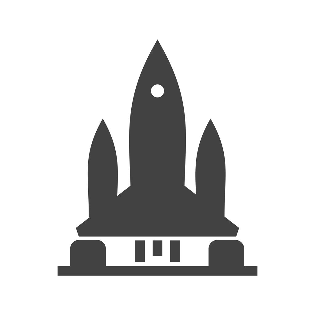 Rocket II Glyph Icon