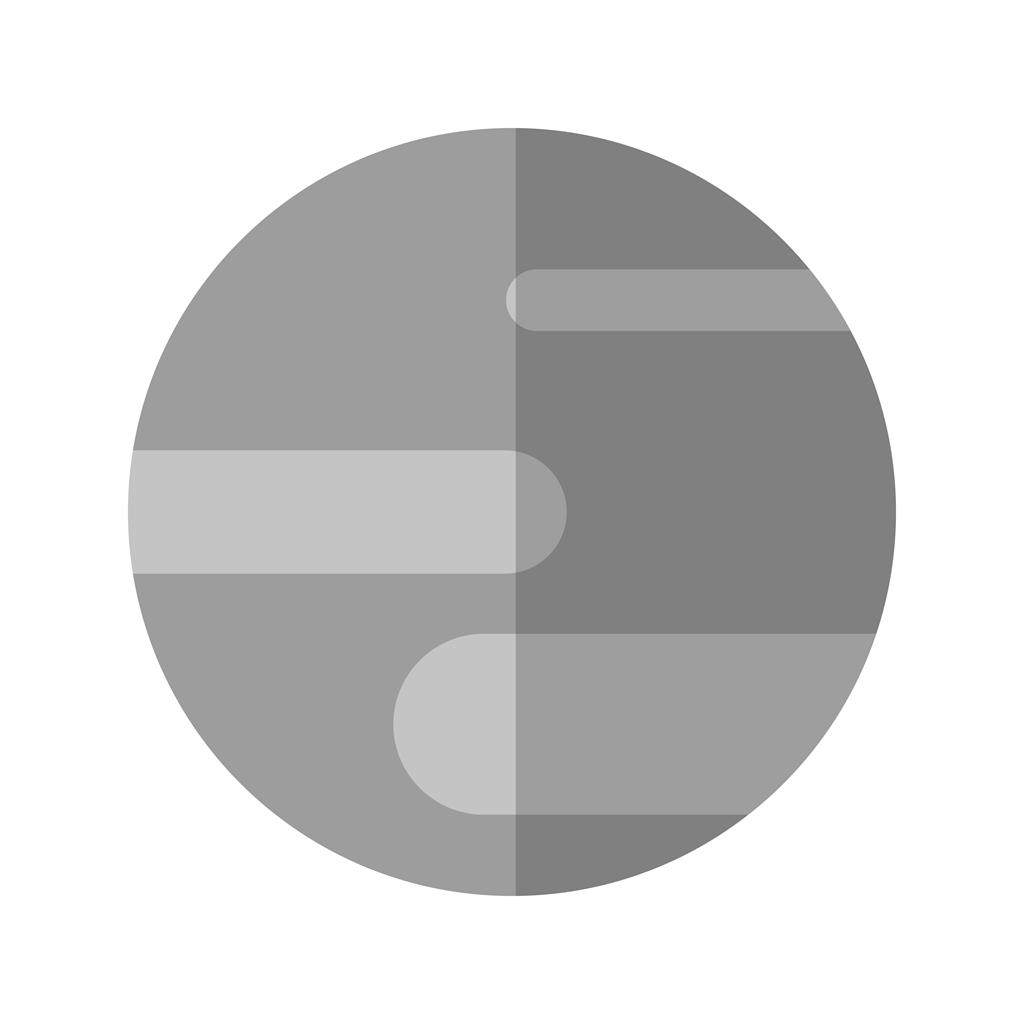 Planet II Greyscale Icon