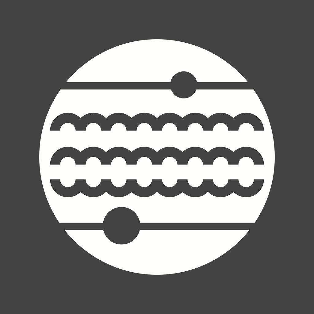 Planet II Glyph Inverted Icon