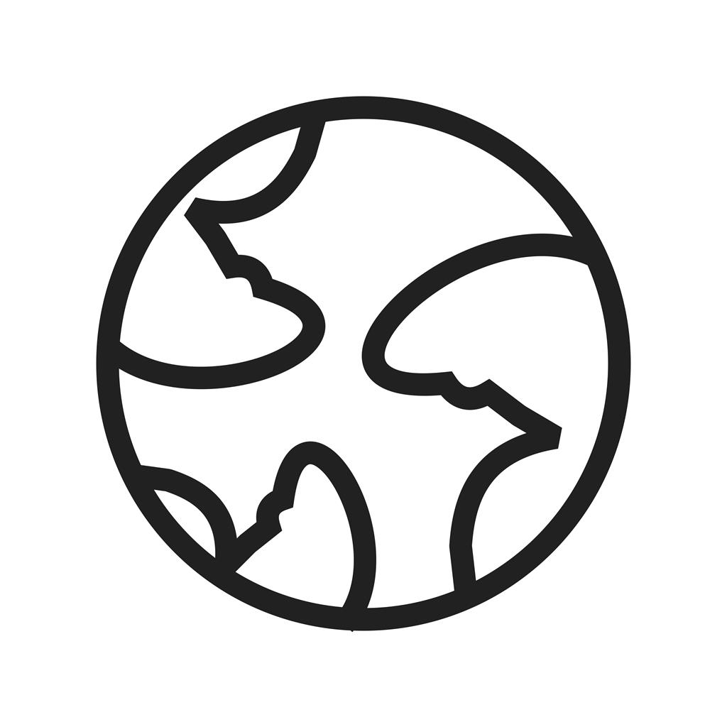 Earth Line Icon