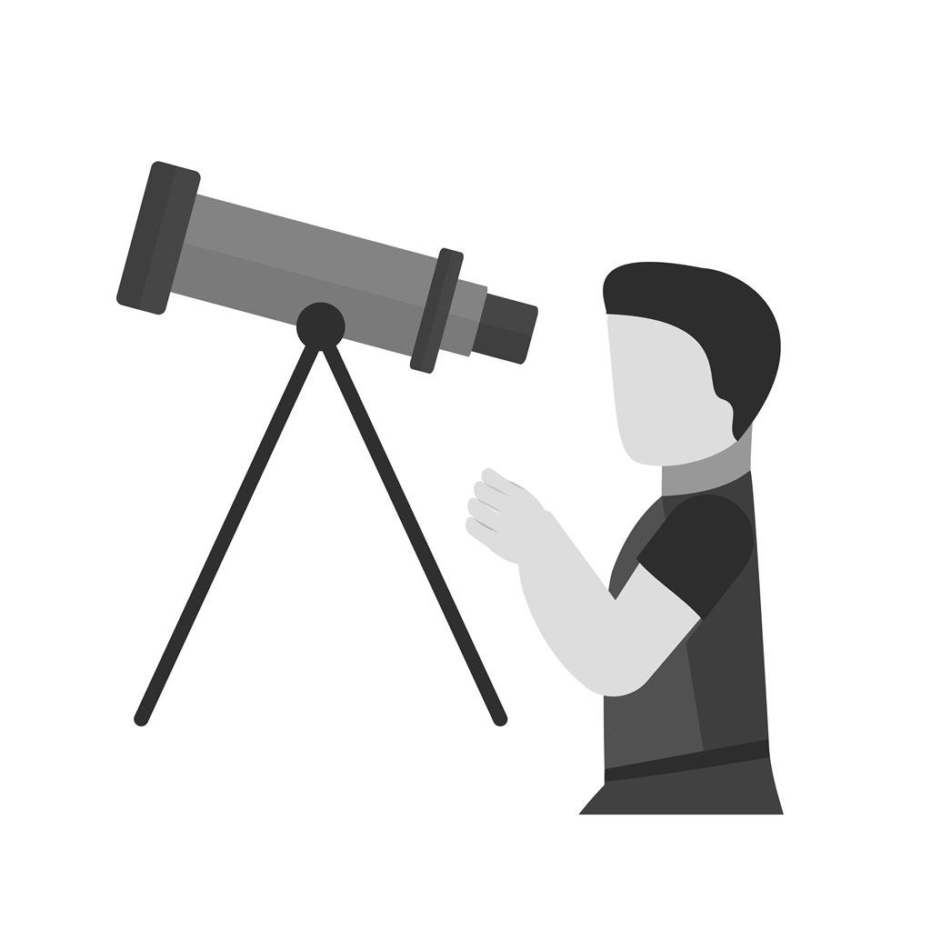 Adjusting Telescope Greyscale Icon