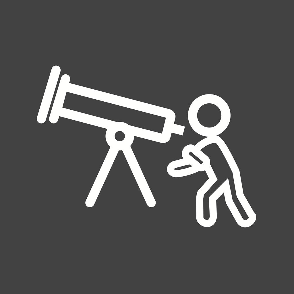 Adjusting Telescope Line Inverted Icon