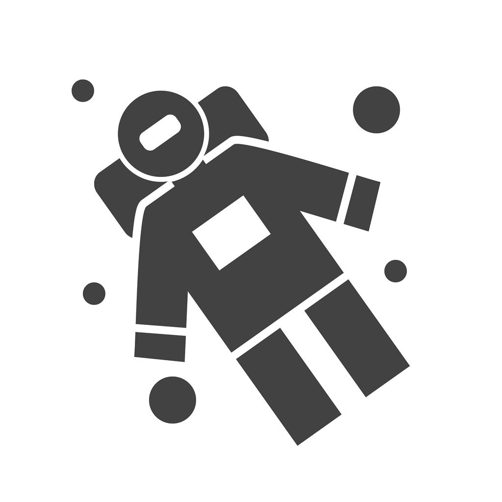 Space Man II Glyph Icon
