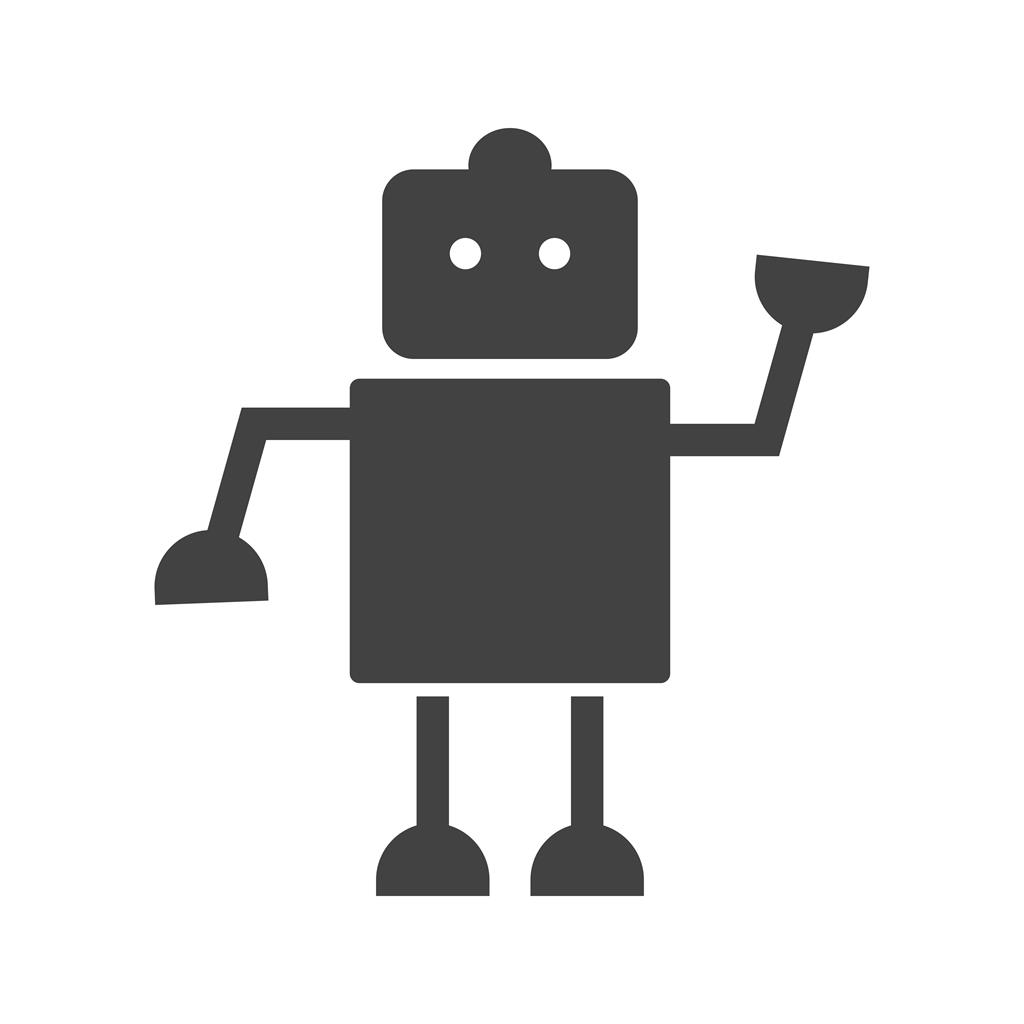 Robot II Glyph Icon