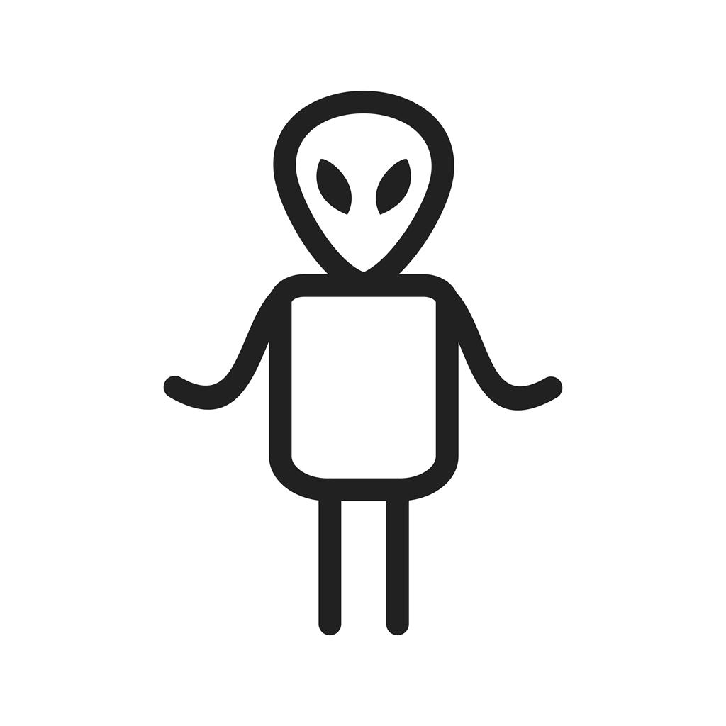 Alien II Line Icon