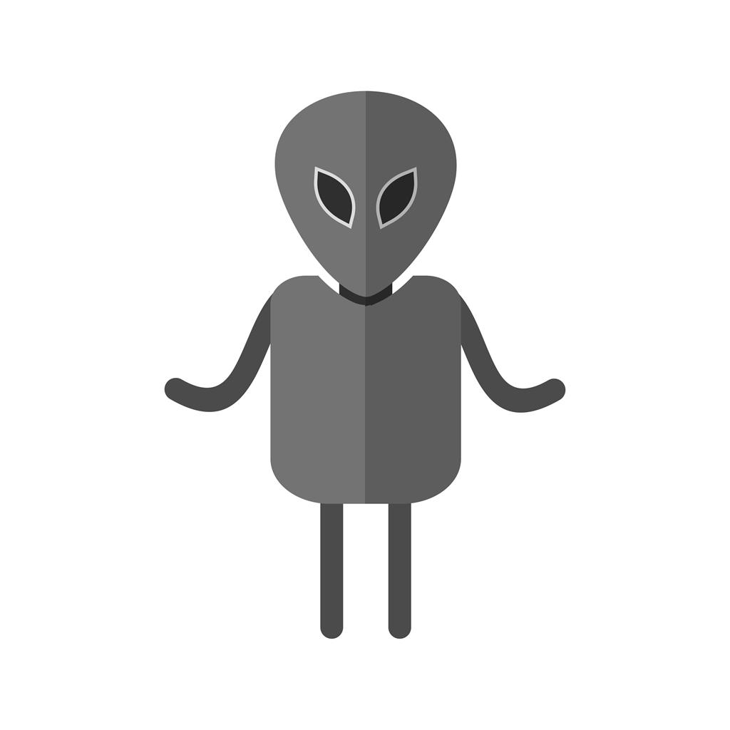Alien II Greyscale Icon