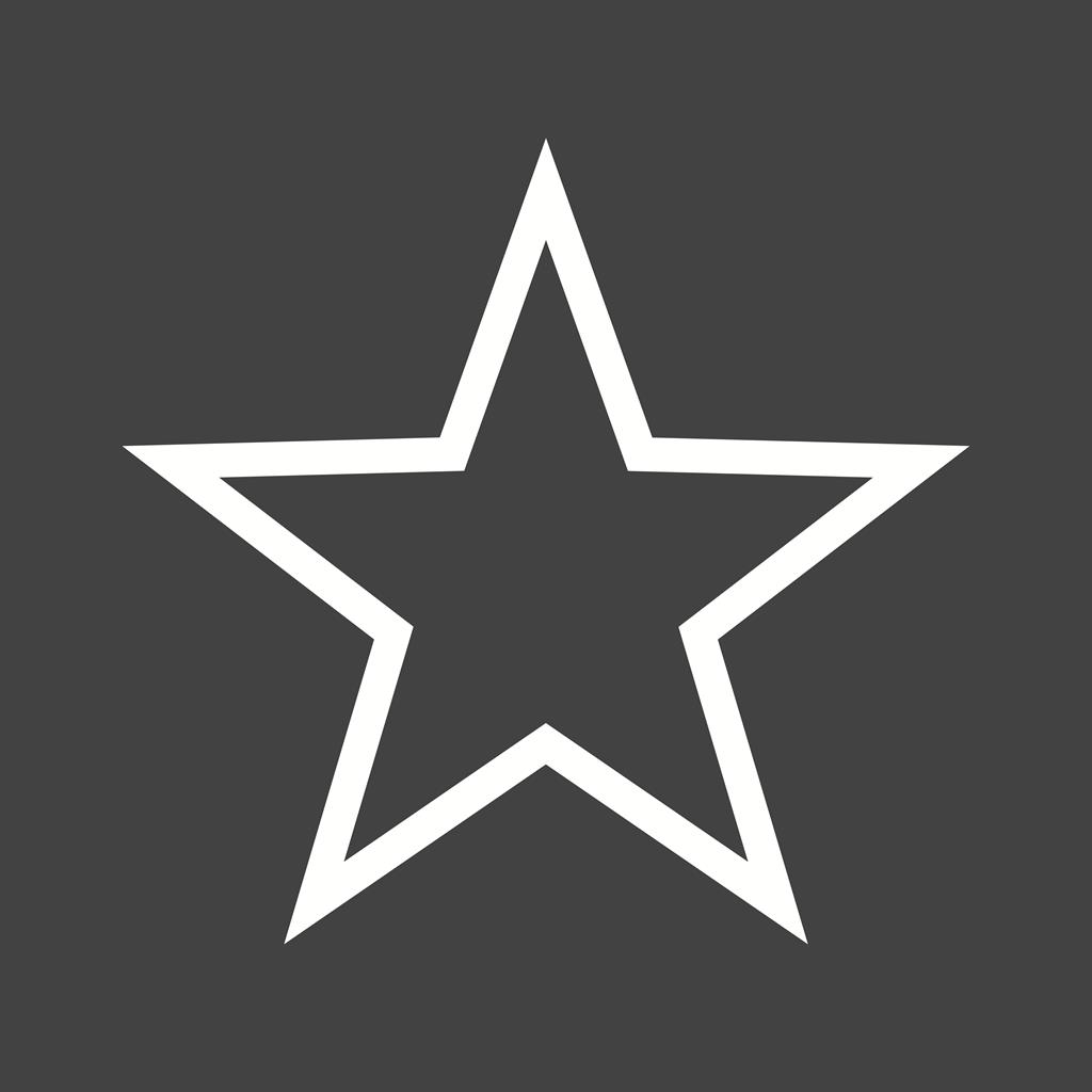 Star Line Inverted Icon