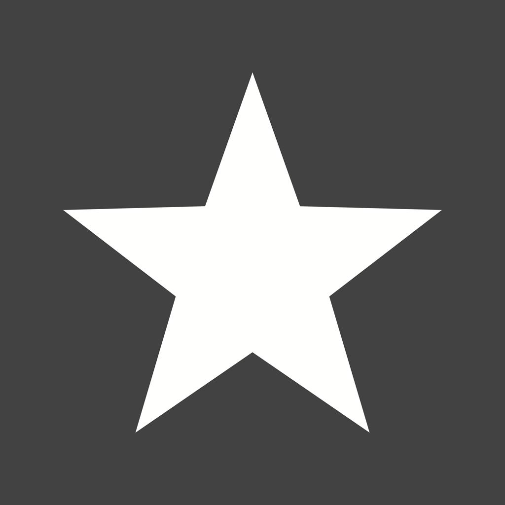 Star Glyph Inverted Icon