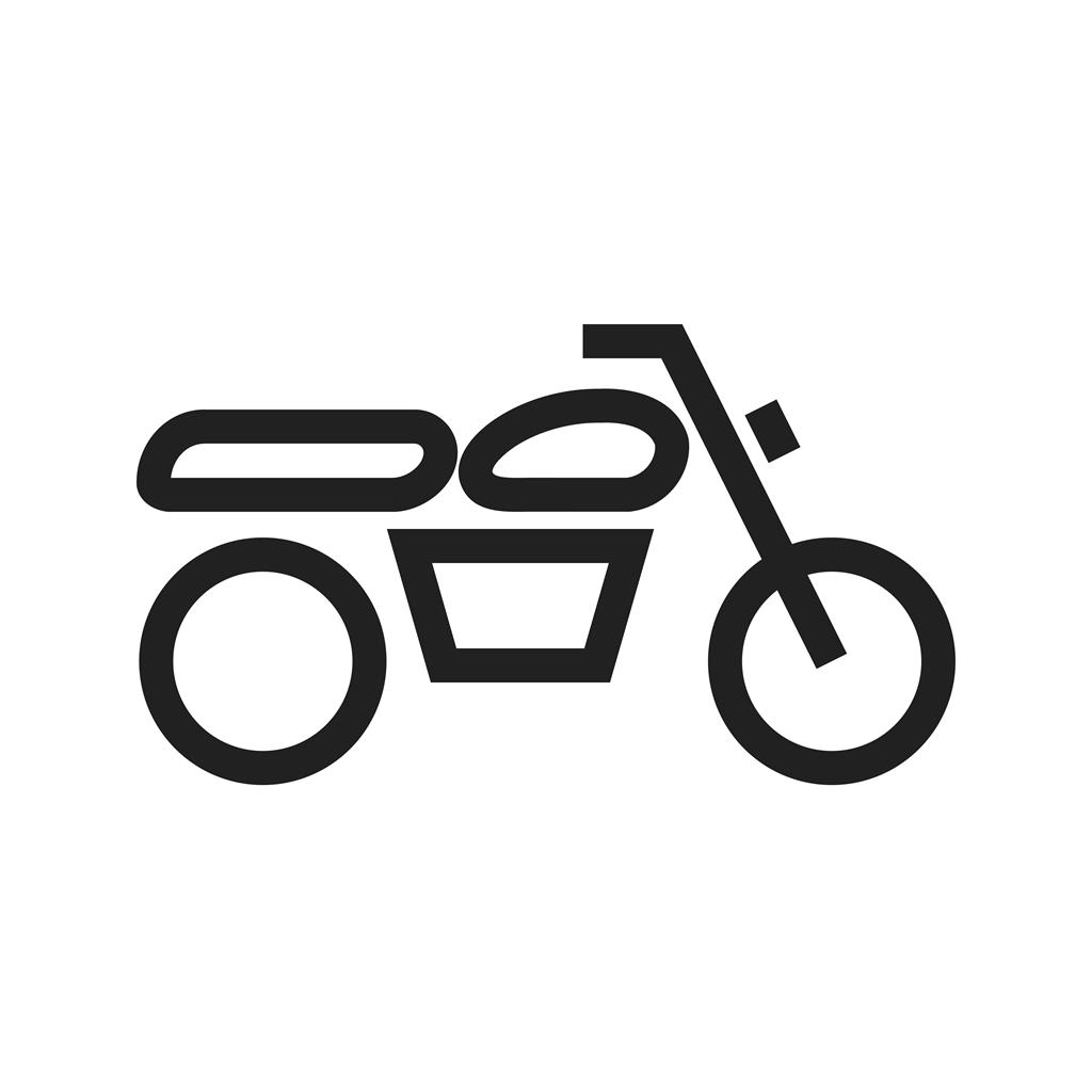 Motorcycle Line Icon - IconBunny