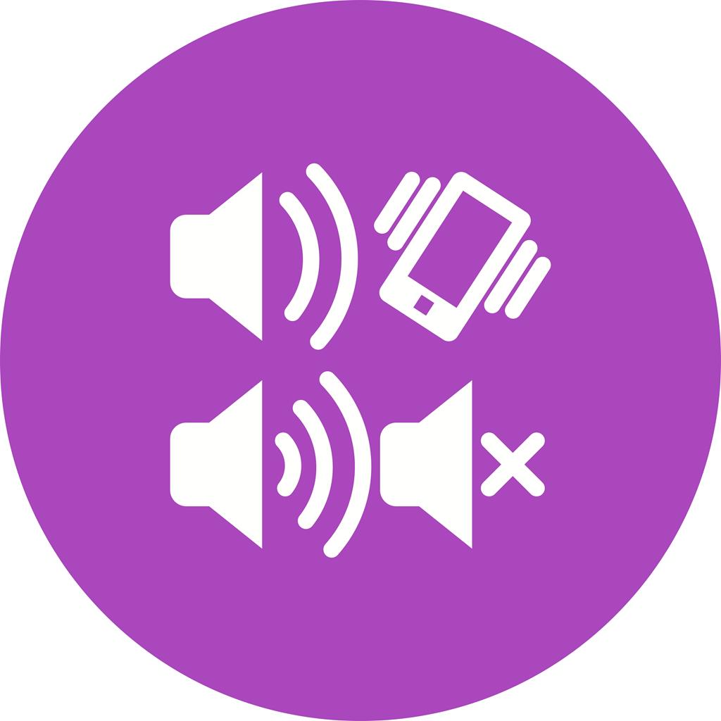 Audio Profiles Flat Round Icon - IconBunny