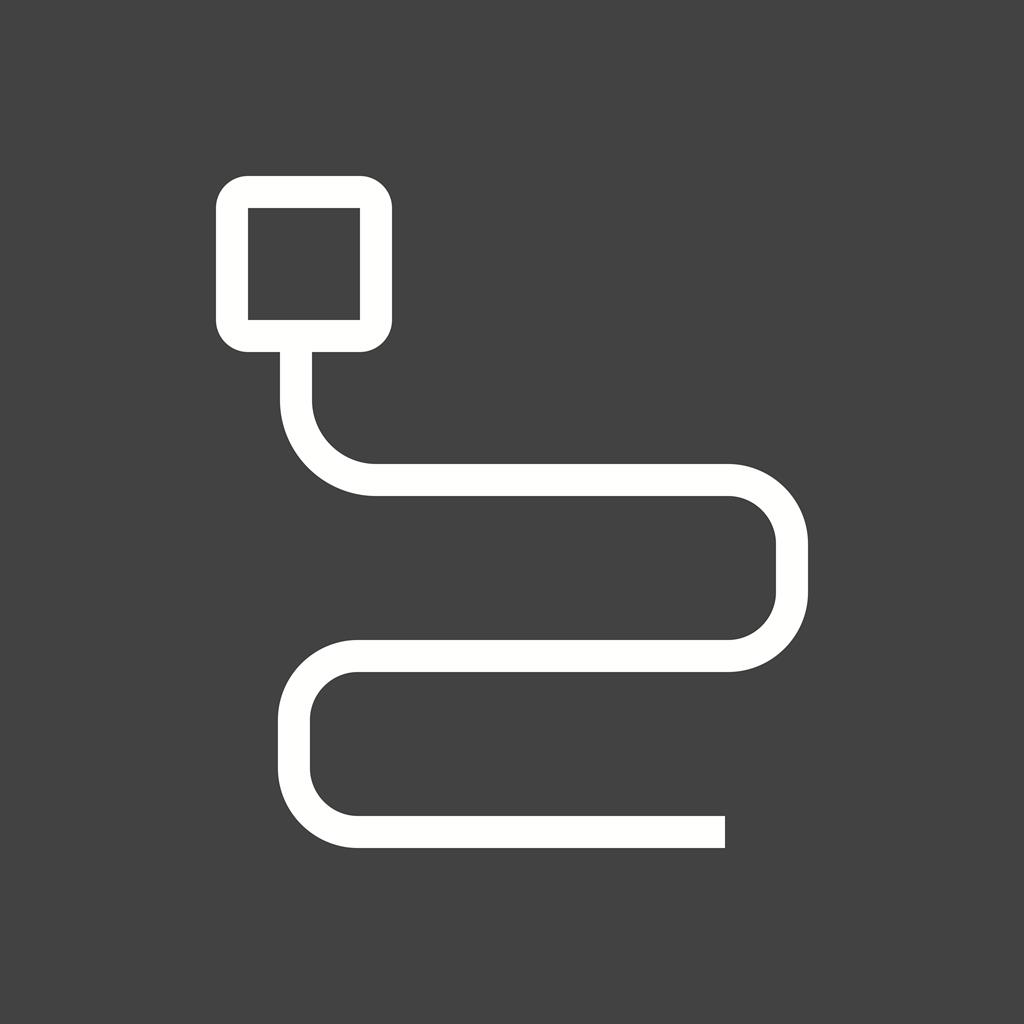 Cable Line Inverted Icon - IconBunny