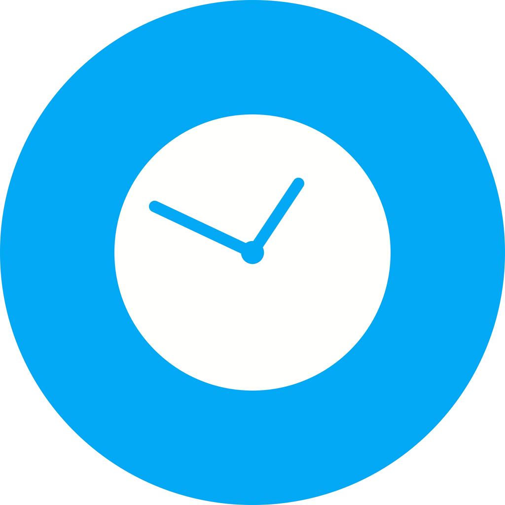 Clock Flat Round Icon - IconBunny