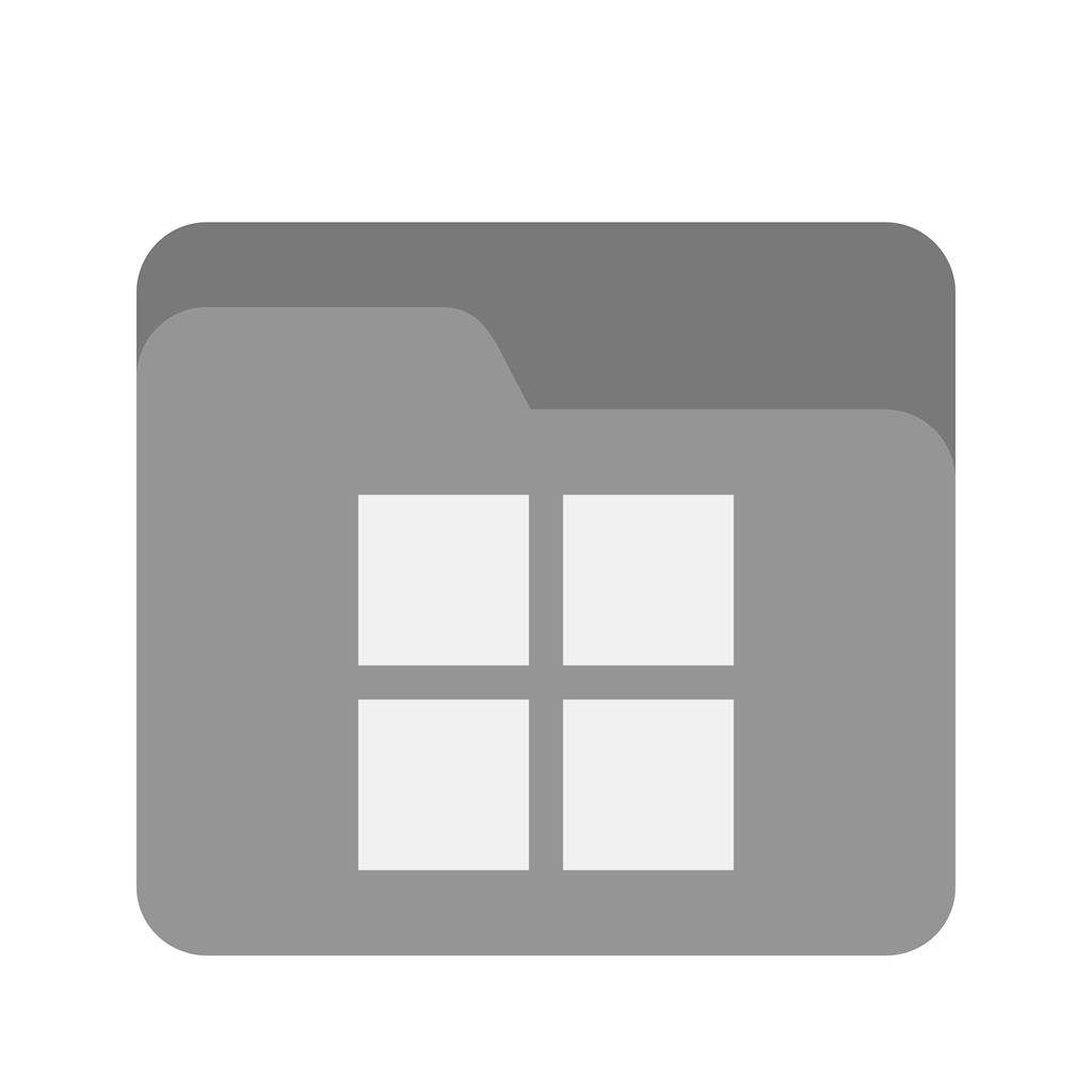 File Manager Greyscale Icon - IconBunny