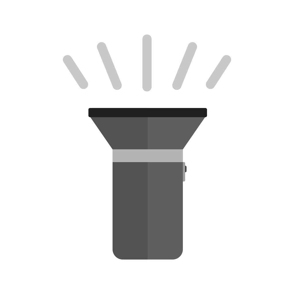 Flashlight Greyscale Icon - IconBunny