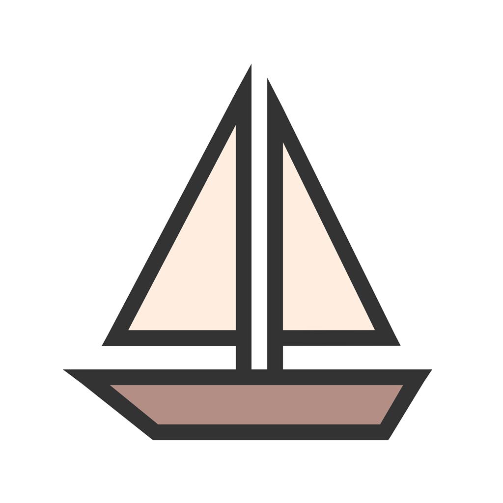 Ship Line Filled Icon - IconBunny