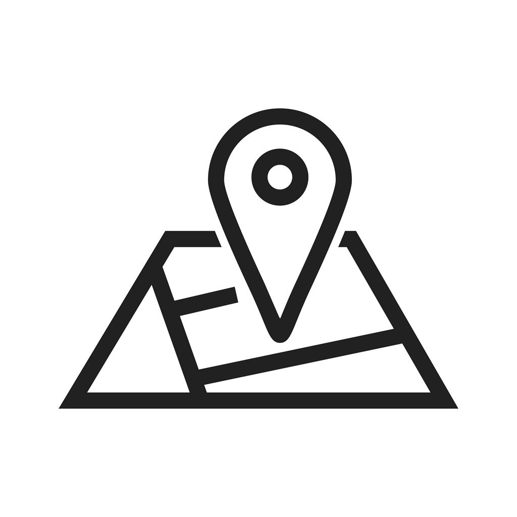 Maps II Line Icon - IconBunny