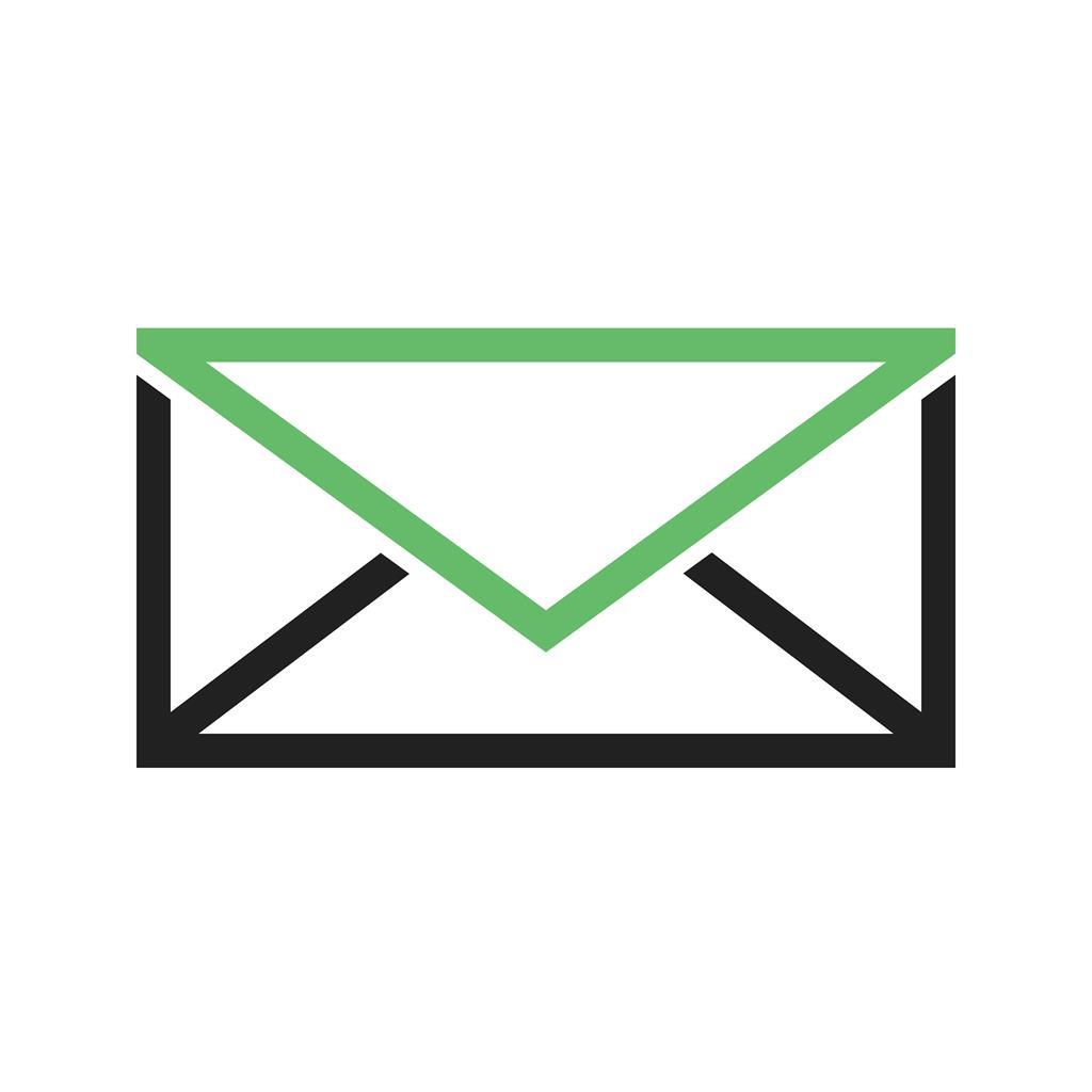 Messaging Line Green Black Icon - IconBunny