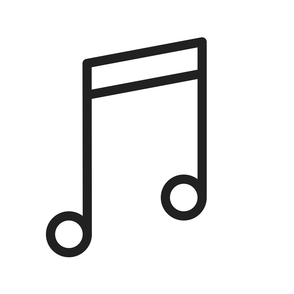 Music II Line Icon - IconBunny