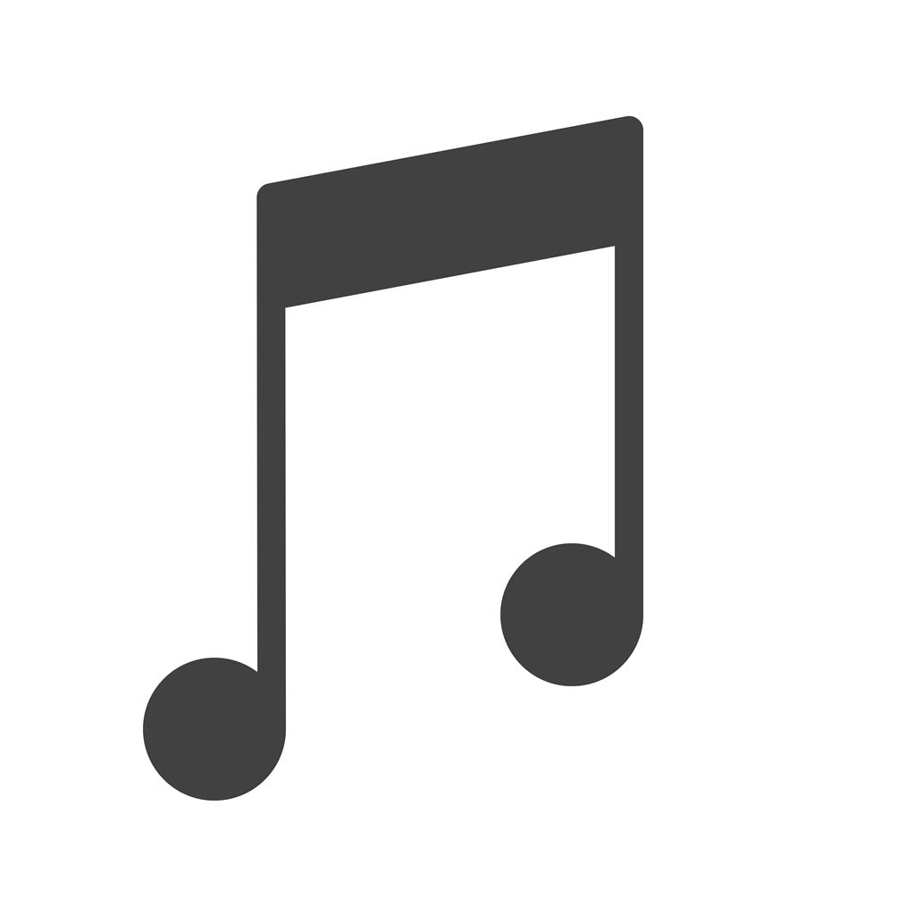 Music II Glyph Icon - IconBunny