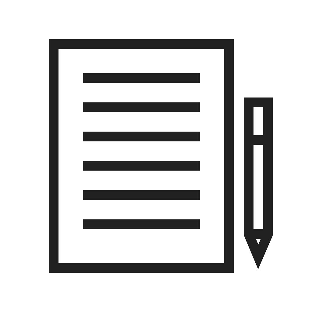 Notes II Line Icon - IconBunny
