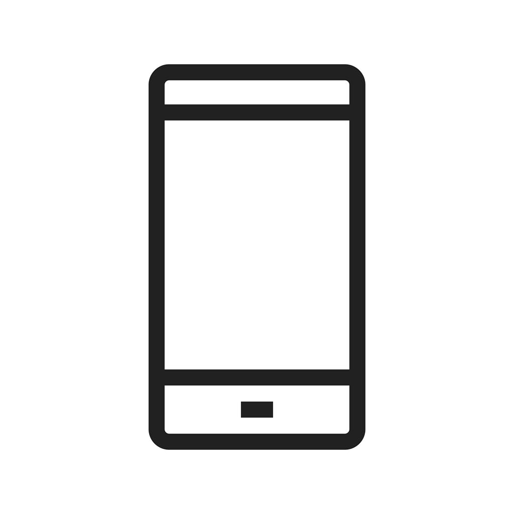 Phone II Line Icon - IconBunny