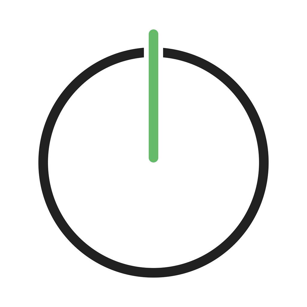 Power button Line Green Black Icon - IconBunny