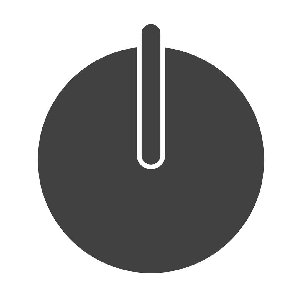 Power button Glyph Icon - IconBunny