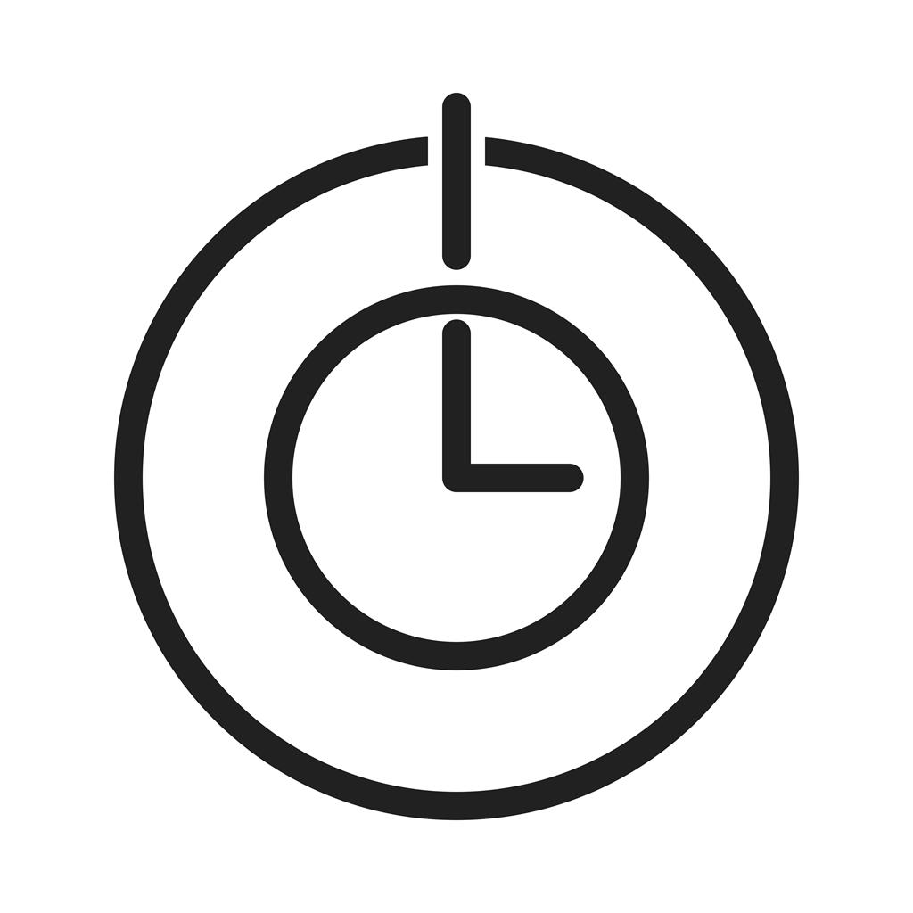 Scheduled power on & off Line Icon - IconBunny