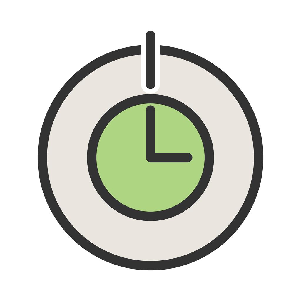 Scheduled power on & off Line Filled Icon - IconBunny