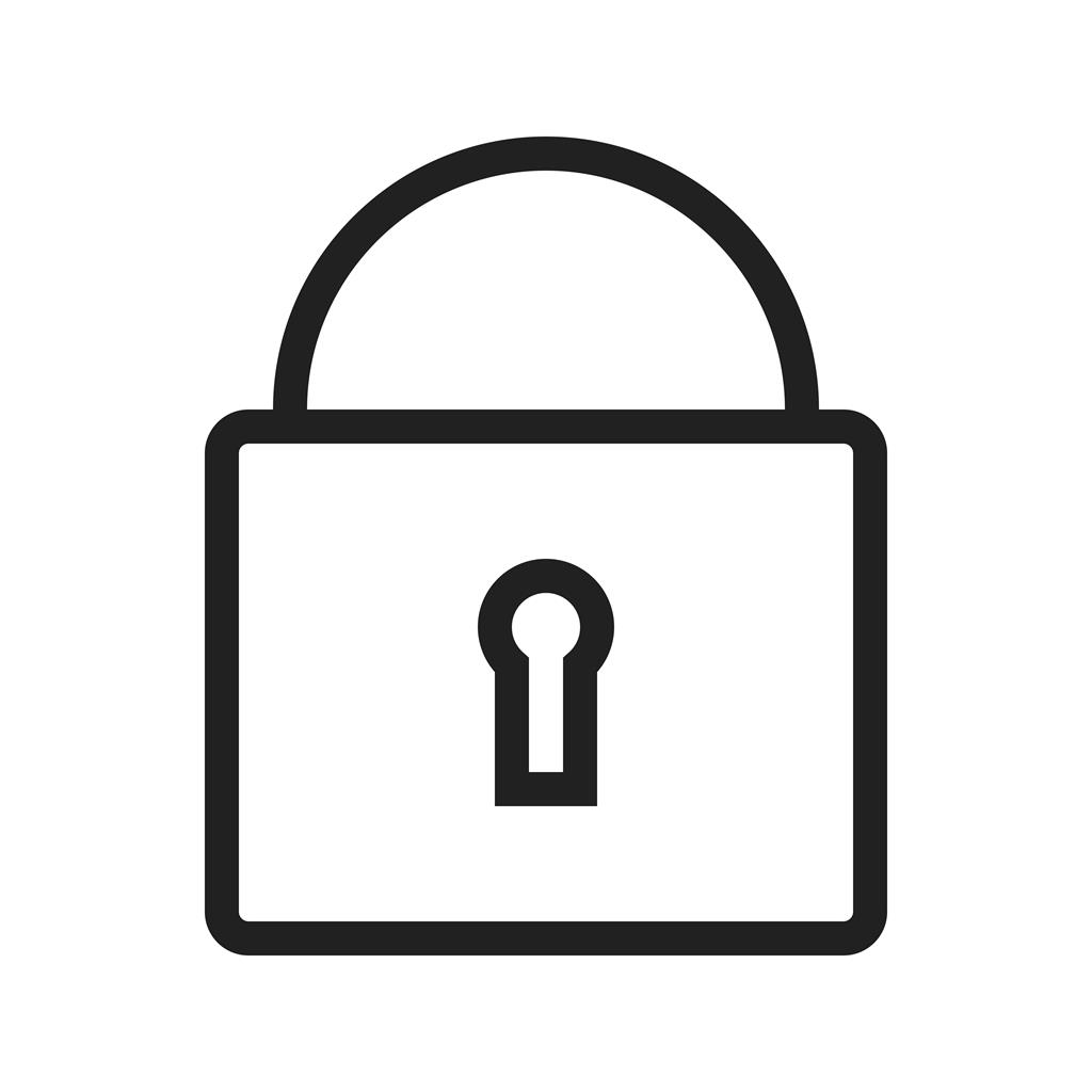 Security Line Icon - IconBunny
