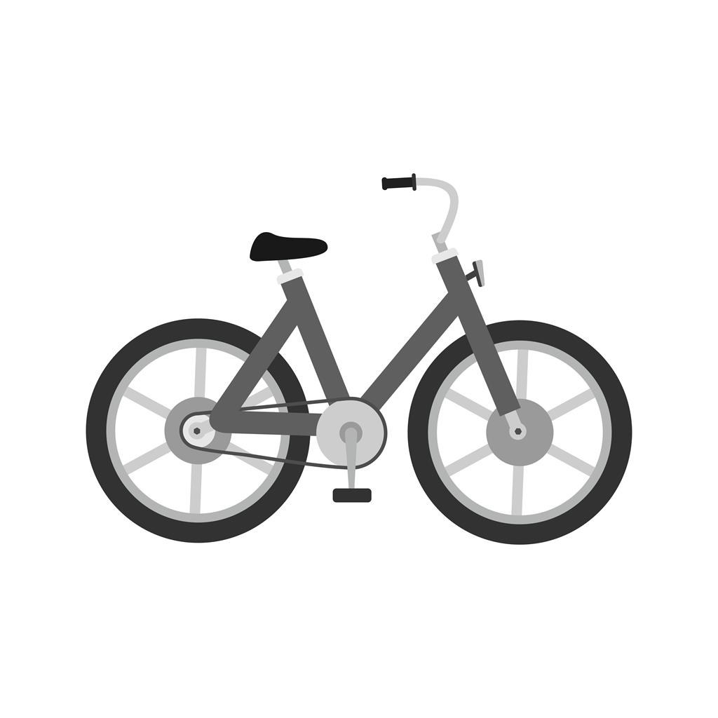 Bicycle Greyscale Icon - IconBunny