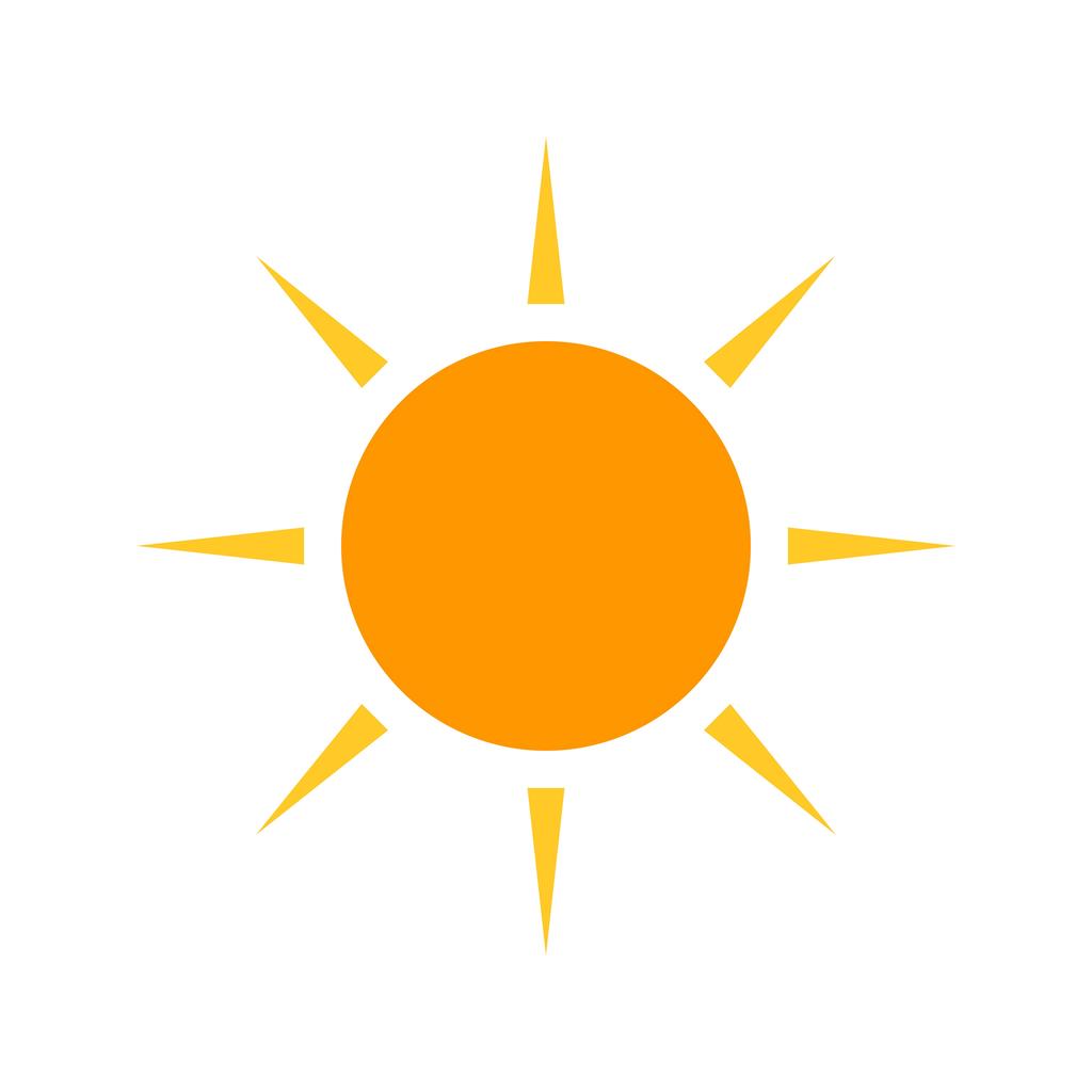 Sunny Flat Multicolor Icon - IconBunny