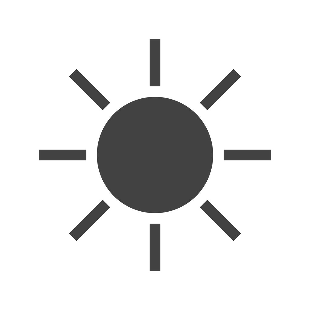 Sunny Glyph Icon - IconBunny