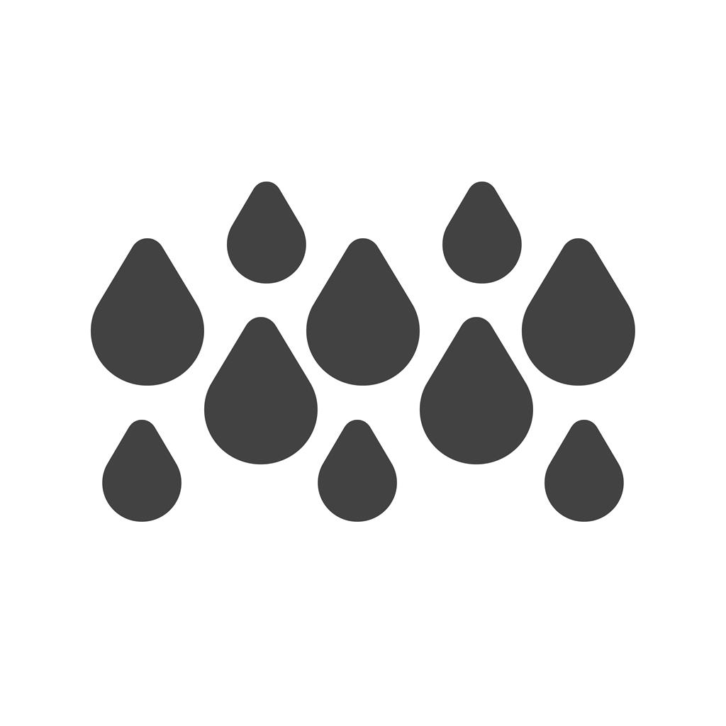 Rainy Glyph Icon - IconBunny