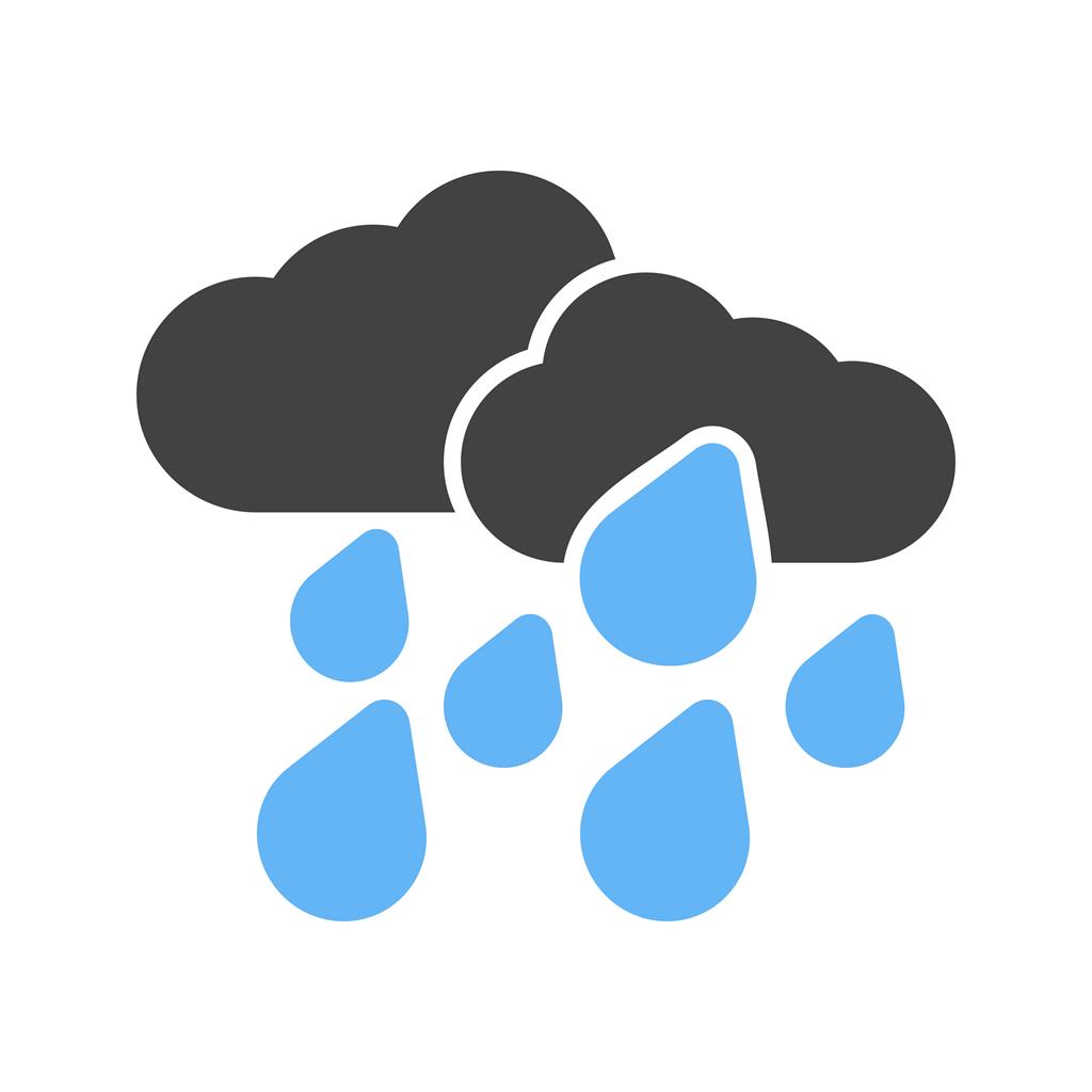 Heavy Rain Blue Black Icon - IconBunny