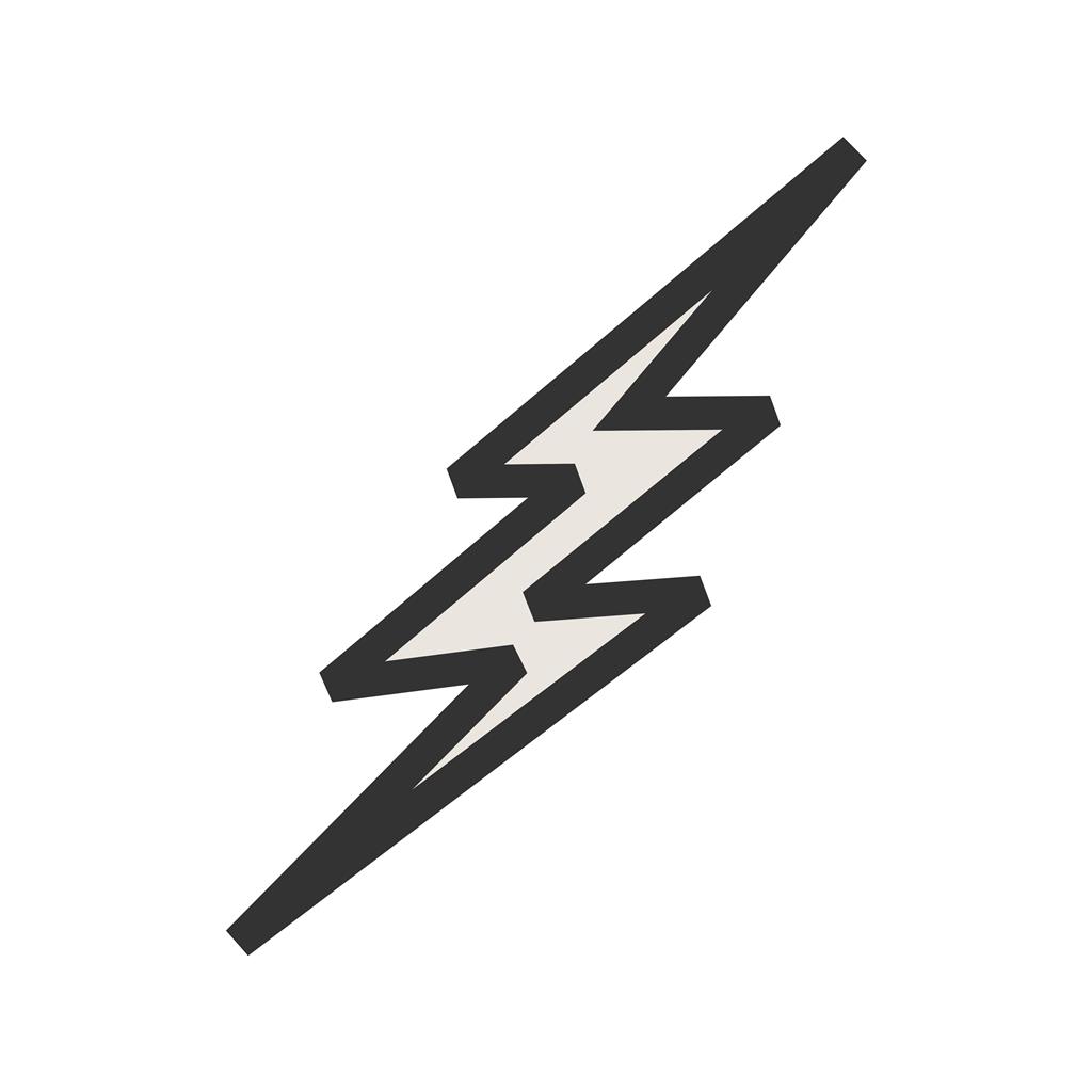 Lightning bolt Line Filled Icon - IconBunny