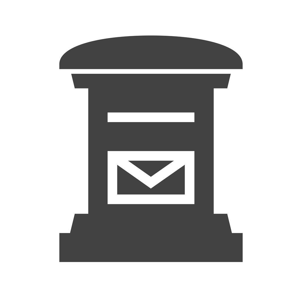 Letter Box Glyph Icon - IconBunny
