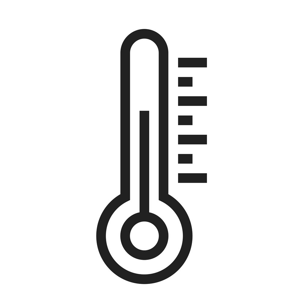 Thermometer Line Icon - IconBunny