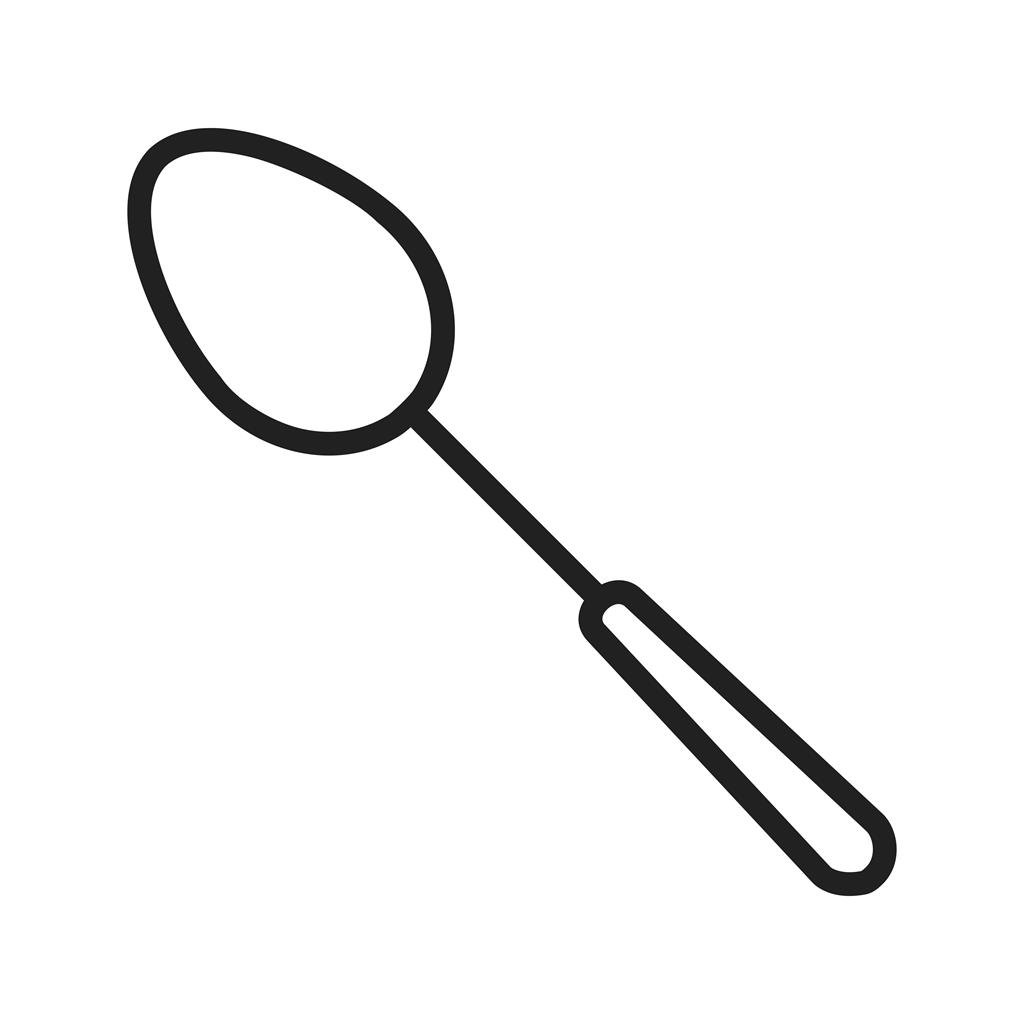 Spoon Line Icon - IconBunny