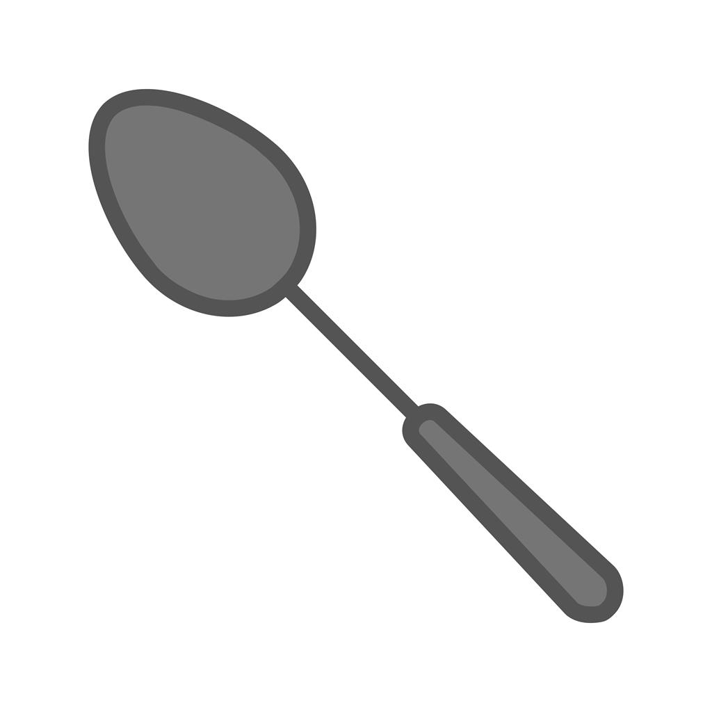 Spoon Greyscale Icon - IconBunny