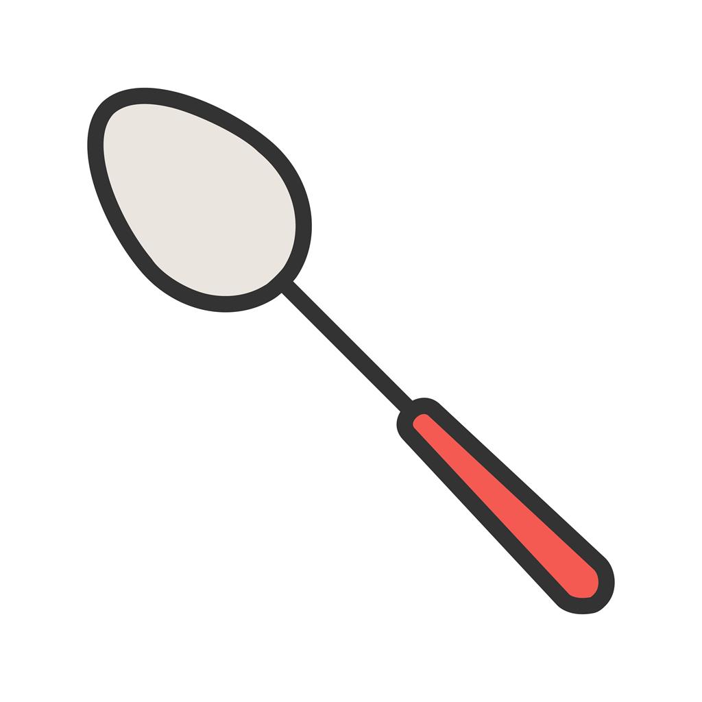 Spoon Line Filled Icon - IconBunny