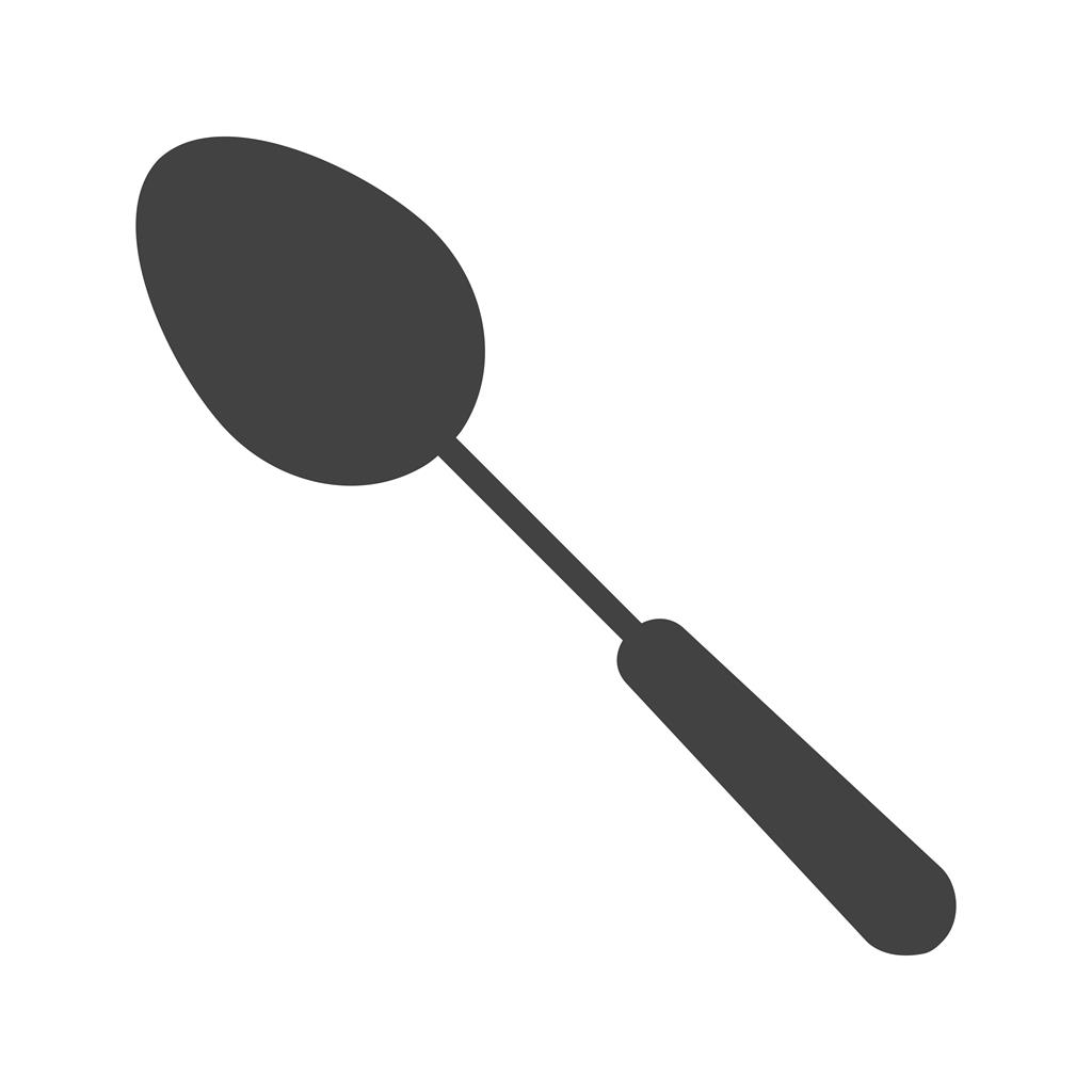 Spoon Glyph Icon - IconBunny