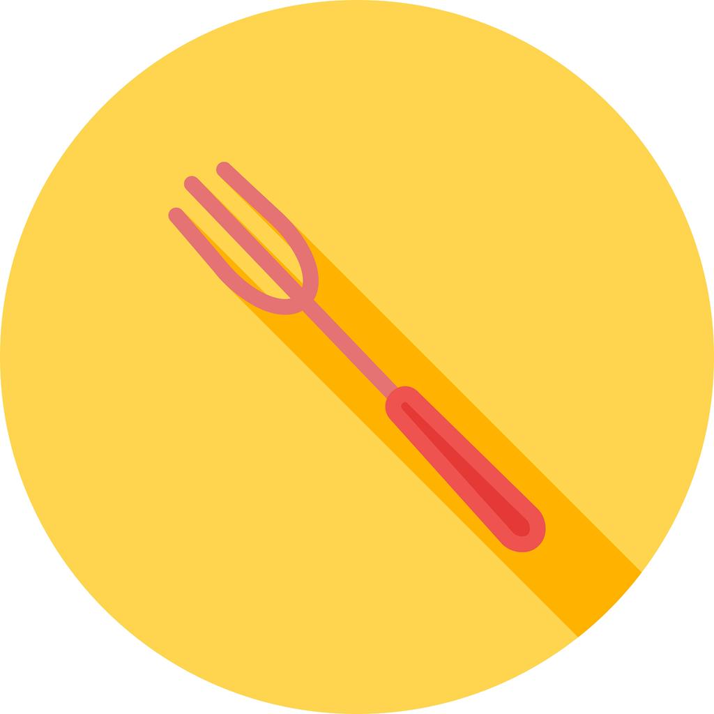 Fork Flat Shadowed Icon - IconBunny