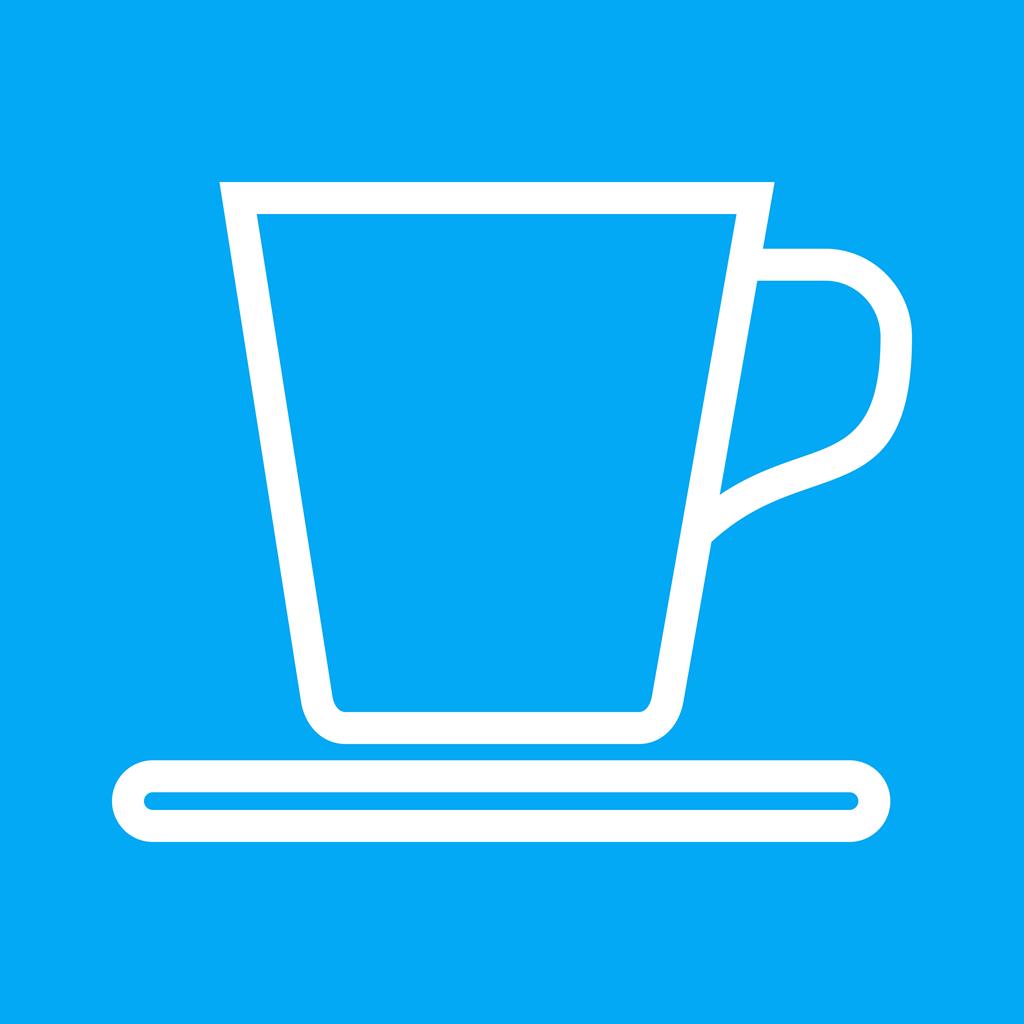 Tea cup Line Multicolor B/G Icon - IconBunny