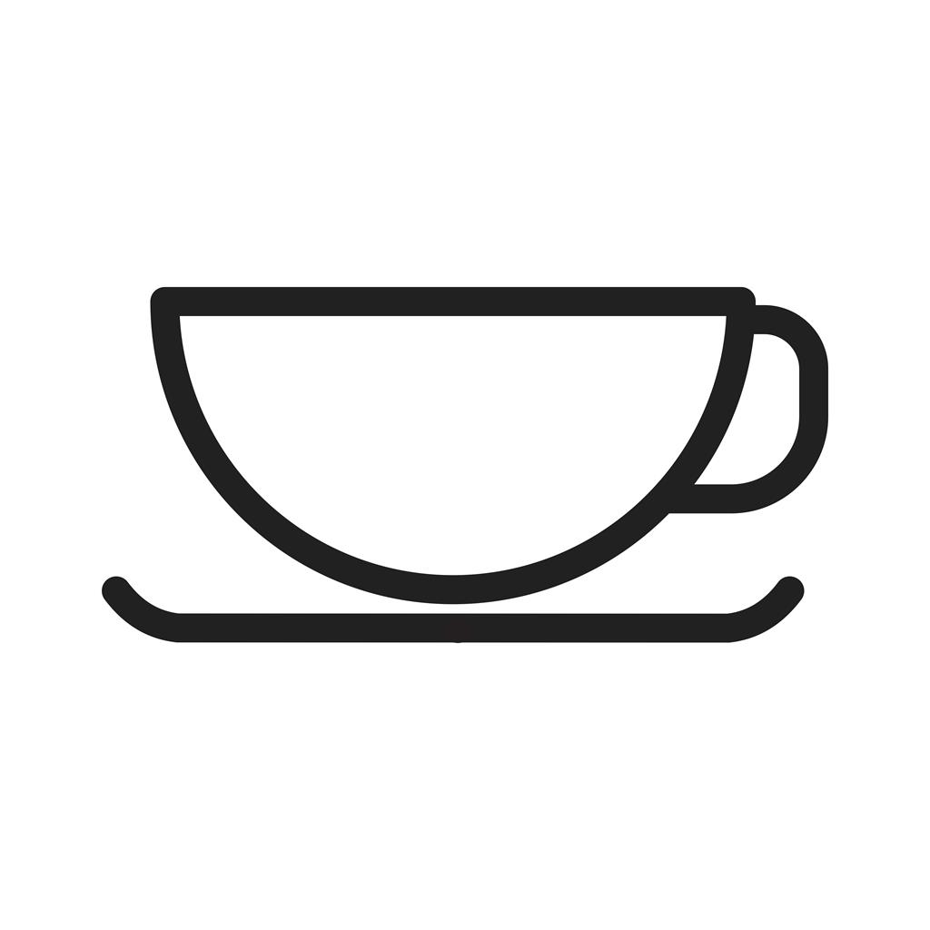 Coffee cup Line Icon - IconBunny
