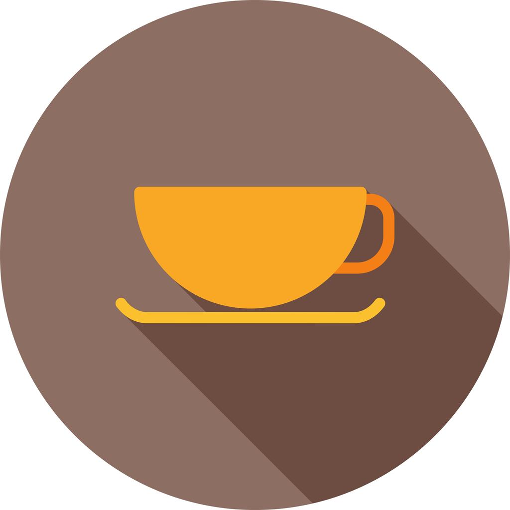 Coffee cup Flat Shadowed Icon - IconBunny