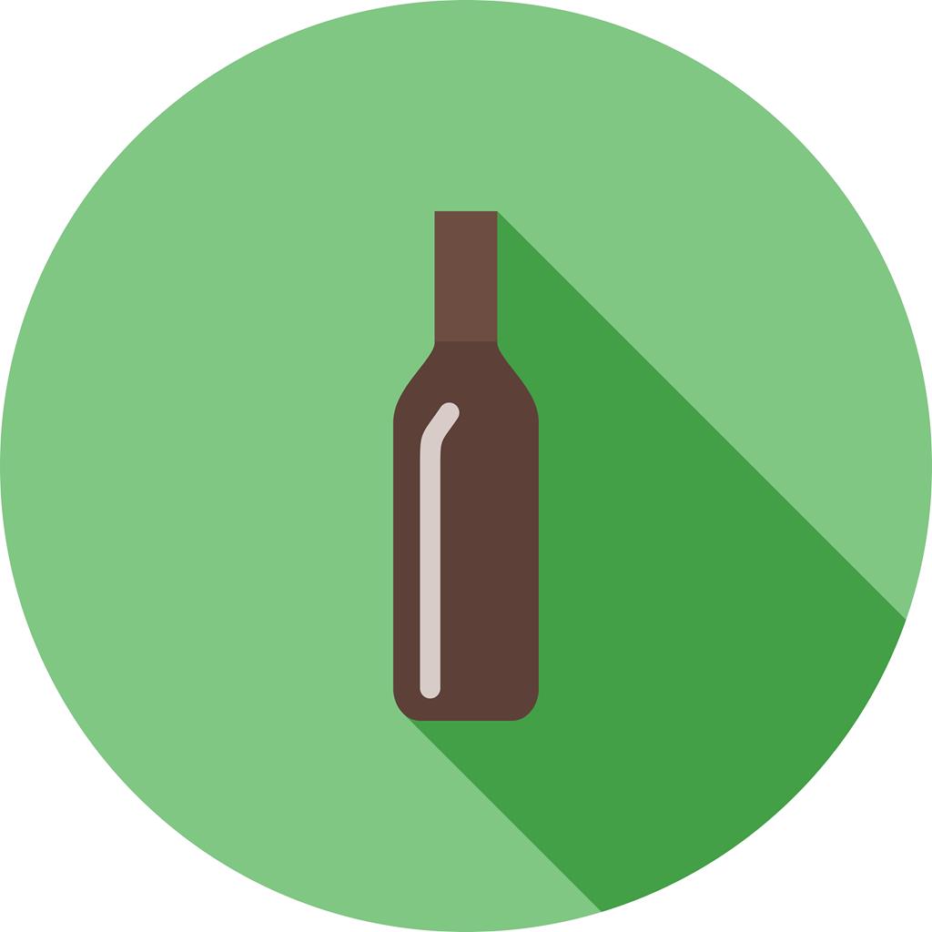 Bottle Flat Shadowed Icon - IconBunny